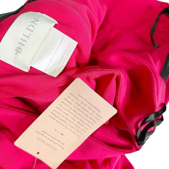 BHLDN Thompson Off-Shoulder Gown, Hot Pink, 10 (US) - Picture 9 of 9